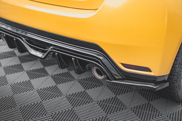 APPENDICI DIFFUSORE POSTERIORE SPORTIVO V.3 PER TOYOTA YARIS GR MK4 PRE-RESTYLING NERE LUCIDE MAXTON DESIGN