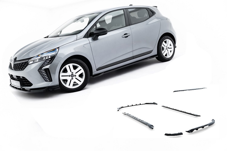 BODY KIT MAXTON DESIGN NERO LUCIDO PER RENAULT CLIO MK5 RESTYLING STANDARD