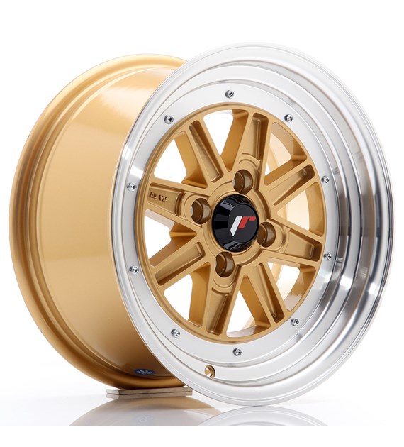 CERCHIO JAPAN RACING JR31 15x7.5 ET20 4x100 Gold w/Machined Lip