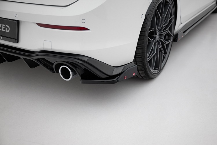 COPPIA APPENDICI DIFFUSORE POSTERIORE MAXTON DESIGN V.4 + FLAPS PER VW GOLF MK8 GTI