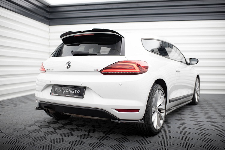 APPENDICI DIFFUSORE POSTERIORE PER VW SCIROCCO MK3 STANDARD FACELIFT MAXTON DESIGN NERE LUCIDE