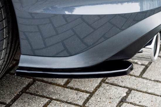 APPENDICI DIFFUSORE POSTERIORE SPORTIVO VW GOLF MK8 GTI NERE LUCIDE INGO NOAK TUNING