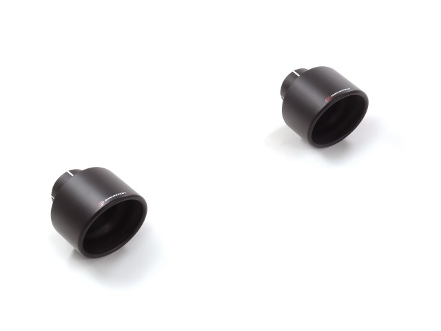 COPPIA FINALINI ESTETICI RAGAZZON SPORTLINE BLACK 2X129MM PER ALFA ROMEO STELVIO 2.0 TURBO Q4 280CV
