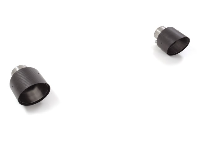 COPPIA FINALINI ESTETICI RAGAZZON CARBON SHOT 2X118MM PER ALFA ROMEO STELVIO 2.0 TURBO Q4 280CV