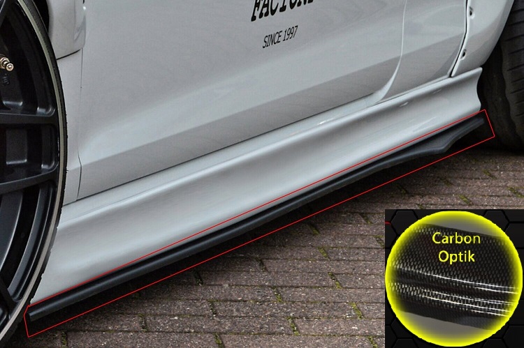 COPPIA SOTTOMINIGONNE CUP2 PER AUDI TT 8S COUPE' / ROADSTER CARBON LOOK INGO NOAK TUNING