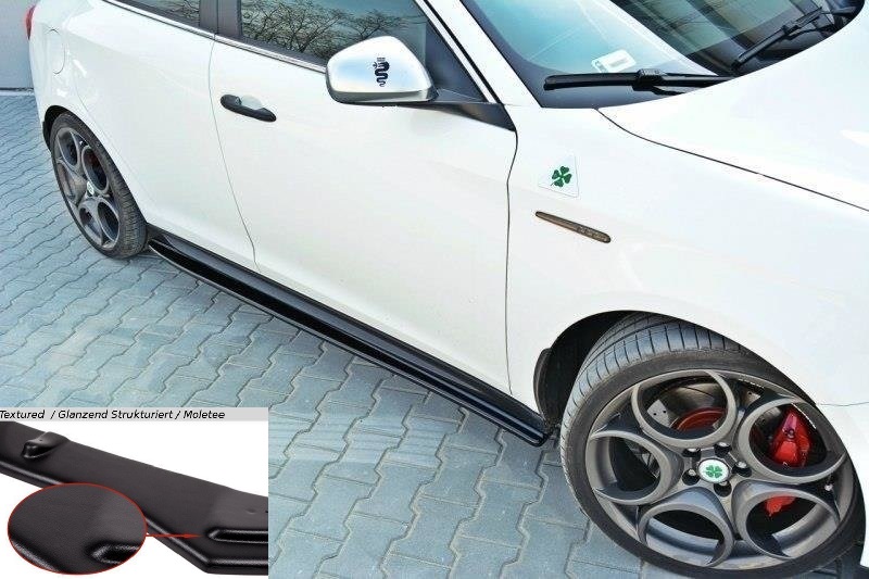 COPPIA SOTTOMINIGONNE MAXTON DESIGN NERE OPACHE PER ALFA ROMEO GIULIETTA 