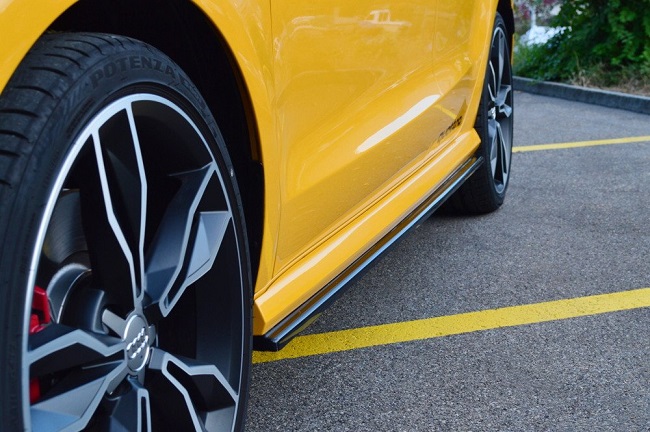 COPPIA SOTTOMINIGONNE MAXTON DESIGN NERE LUCIDE PER AUDI S1 8X