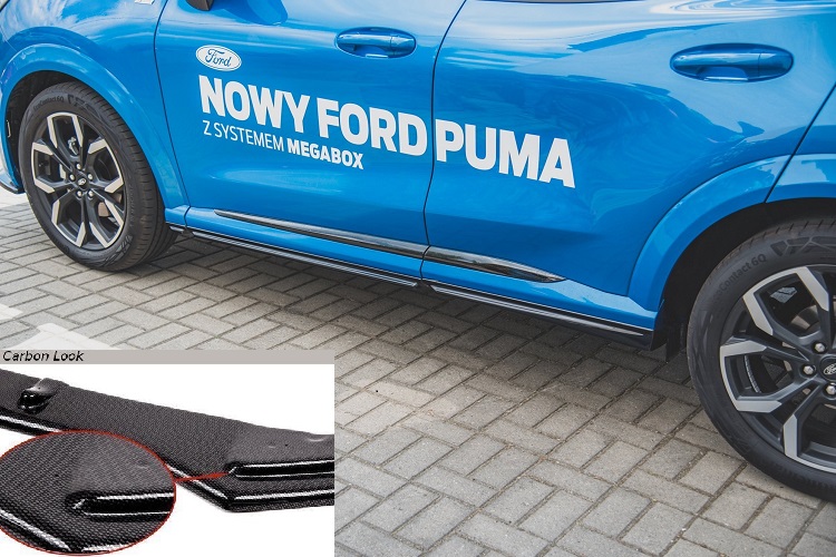 COPPIA SOTTOMINIGONNE MAXTON DESIGN CARBON LOOK PER FORD PUMA ST-LINE