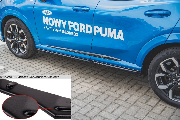 COPPIA SOTTOMINIGONNE MAXTON DESIGN NERE OPACHE PER FORD PUMA ST-LINE