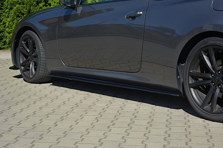 COPPIA SOTTOMINIGONNE MAXTON DESIGN NERE LUCIDE PER HYUNDAI GENESIS COUPE' MK1