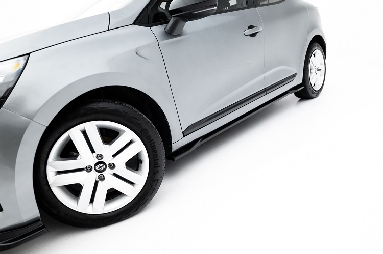 COPPIA SOTTOMINIGONNE MAXTON DESIGN NERE LUCIDE PER RENAULT CLIO MK5 RESTYLING STANDARD