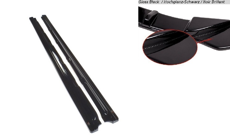 COPPIA SOTTOMINIGONNE MAXTON DESIGN NERE LUCIDE PER VW GOLF MK7.5 STANDARD
