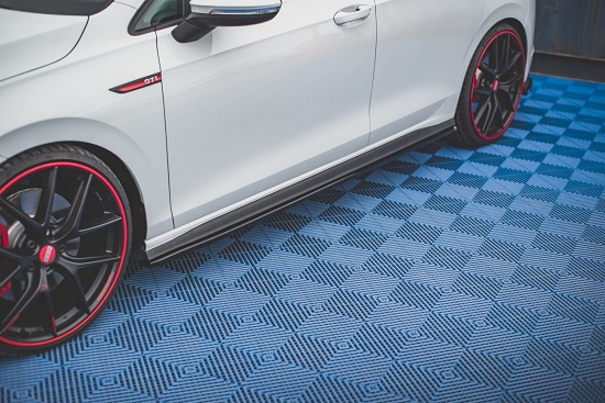 COPPIA SOTTOMINIGONNE MAXTON DESIGN NERE OPACHE PER VW GOLF MK8 GTI