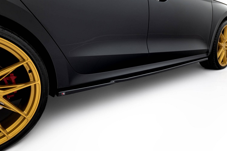 COPPIA SOTTOMINIGONNE V.1 MAXTON DESIGN NERE LUCIDE PER SKODA OCTAVIA RS MK4 COMBI/LIFTBACK RESTYLING