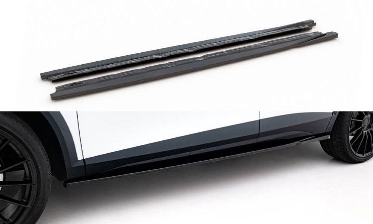 COPPIA SOTTOMINIGONNE V.1 MAXTON DESIGN NERE LUCIDE PER CUPRA FORMENTOR MK1 FACELIFT 