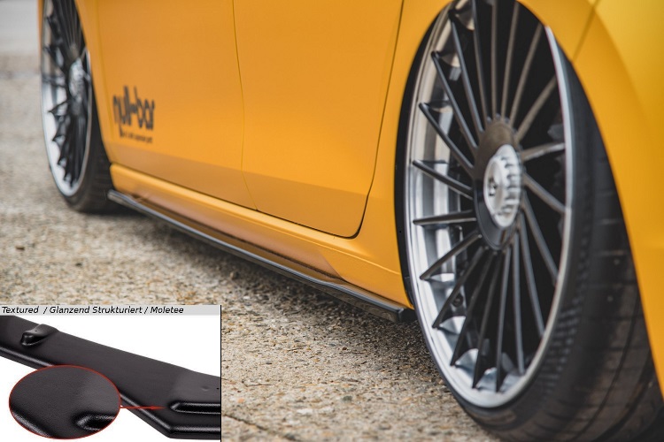 COPPIA SOTTOMINIGONNE V.1 MAXTON DESIGN NERE OPACHE PER VW GOLF MK8 STANDARD