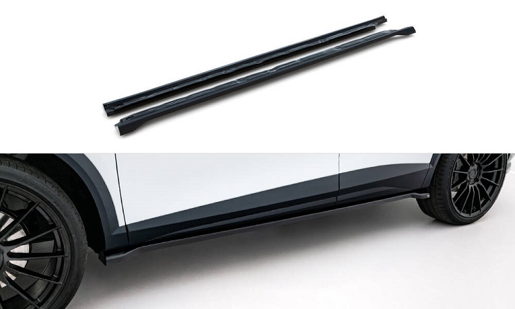 COPPIA SOTTOMINIGONNE V.2 MAXTON DESIGN NERE LUCIDE PER CUPRA FORMENTOR MK1 FACELIFT 