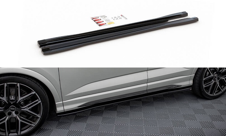 COPPIA SOTTOMINIGONNE V.2 MAXTON DESIGN NERE LUCIDE PER AUDI RSQ3 F3 SPORTBACK