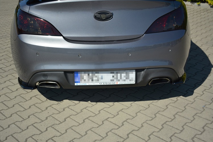 APPENDICI DIFFUSORE POSTERIORE SPORTIVO PER HYUNDAI GENESIS COUPE' MK1 NERE LUCIDE MAXTON DESIGN