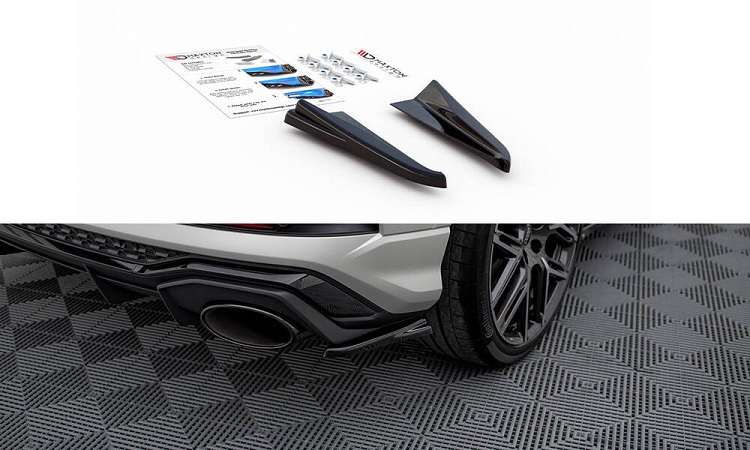 APPENDICI DIFFUSORE POSTERIORE PER AUDI RSQ3 F3 SPORTBACK NERE LUCIDE MAXTON DESIGN