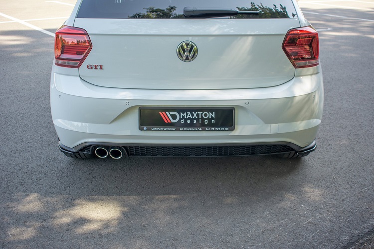 APPENDICI DIFFUSORE POSTERIORE SPORTIVO PER VW POLO AW GTI PRE-RESTYLING NERE LUCIDE MAXTON DESIGN