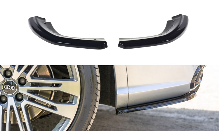 APPENDICI DIFFUSORE POSTERIORE SPORTIVO PER AUDI SQ5/Q5 MK2 FY S-LINE PRE-RESTYLING NERE LUCIDE MAXTON DESIGN