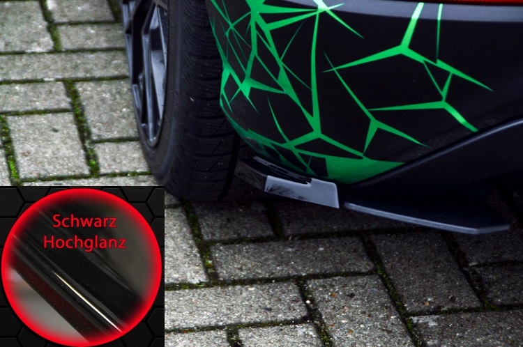 APPENDICI DIFFUSORE POSTERIORE SPORTIVO PER AUDI Q2 (GA) NERE LUCIDE INGO NOAK TUNING