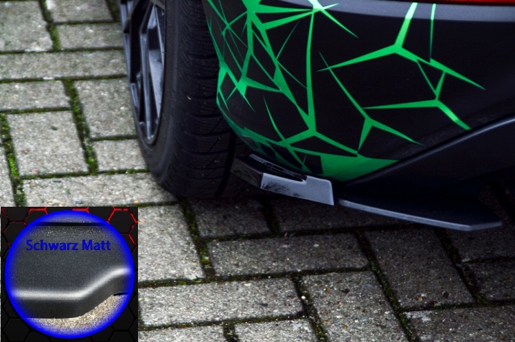 APPENDICI DIFFUSORE POSTERIORE SPORTIVO PER AUDI Q2 (GA) NERE OPACHE INGO NOAK TUNING