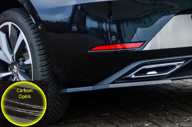 APPENDICI DIFFUSORE POSTERIORE SPORTIVO SEAT LEON MK4 (KL) CARBON LOOK INGO NOAK TUNING