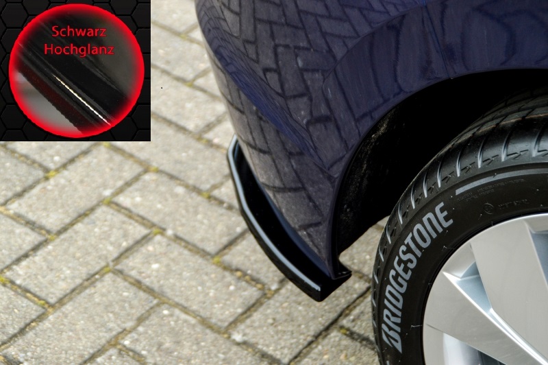 APPENDICI DIFFUSORE POSTERIORE SPORTIVO VW GOLF MK8 NERE LUCIDE INGO NOAK TUNING