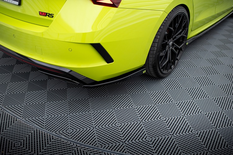 APPENDICI DIFFUSORE POSTERIORE SPORTIVO V.2 PER SKODA OCTAVIA RS MK4 COMBI/LIFTBACK PRE RESTYLING/RESTYLING NERE LUCIDE MAXTON DESIGN