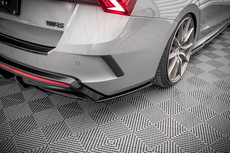 APPENDICI DIFFUSORE POSTERIORE SPORTIVO V.3 PER SKODA OCTAVIA RS MK4 COMBI PRE RESTYLING NERE LUCIDE MAXTON DESIGN