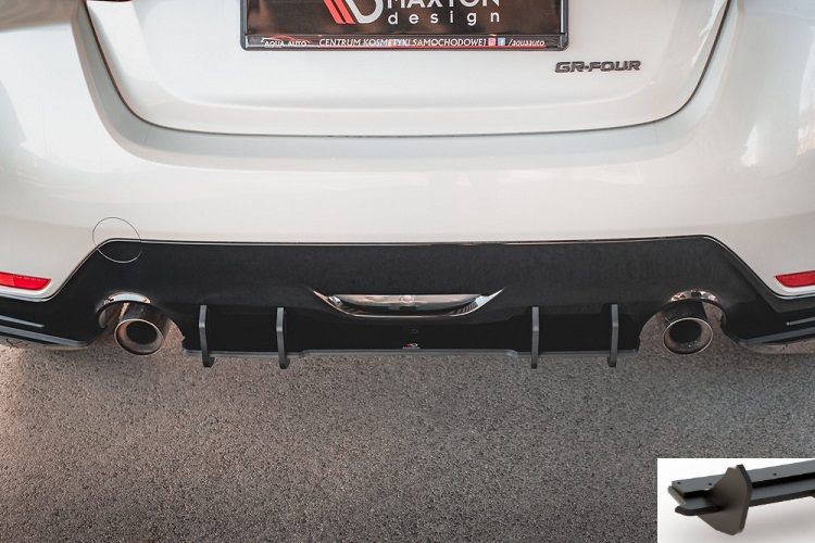 SOTTODIFFUSORE RACING DURABILITY MAXTON DESIGN PER TOYOTA YARIS GR MK4 PRE-RESTYLING (NERO)