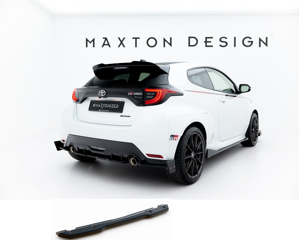 SOTTODIFFUSORE CENTRALE NERO LUCIDO MAXTON DESIGN PER TOYOTA YARIS GR MK4 PRE-RESTYLING
