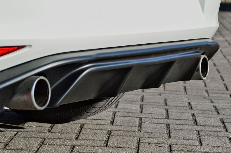 DIFFUSORE POSTERIORE SPORTIVO PER VW GOLF 7 GTI NERO OPACO INGO NOAK