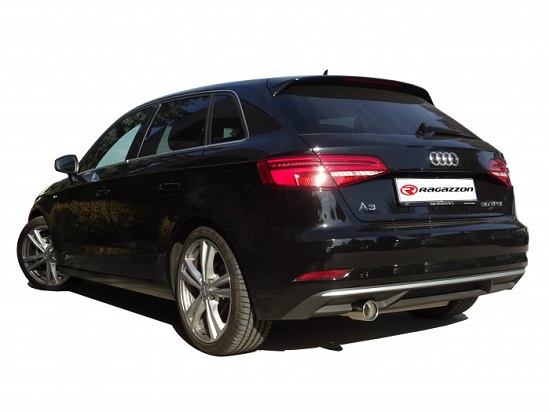 SCARICO SPORTIVO DOWNPIPE CON KAT 200 CELLE RAGAZZON PER AUDI A3 8V 30 TFSI