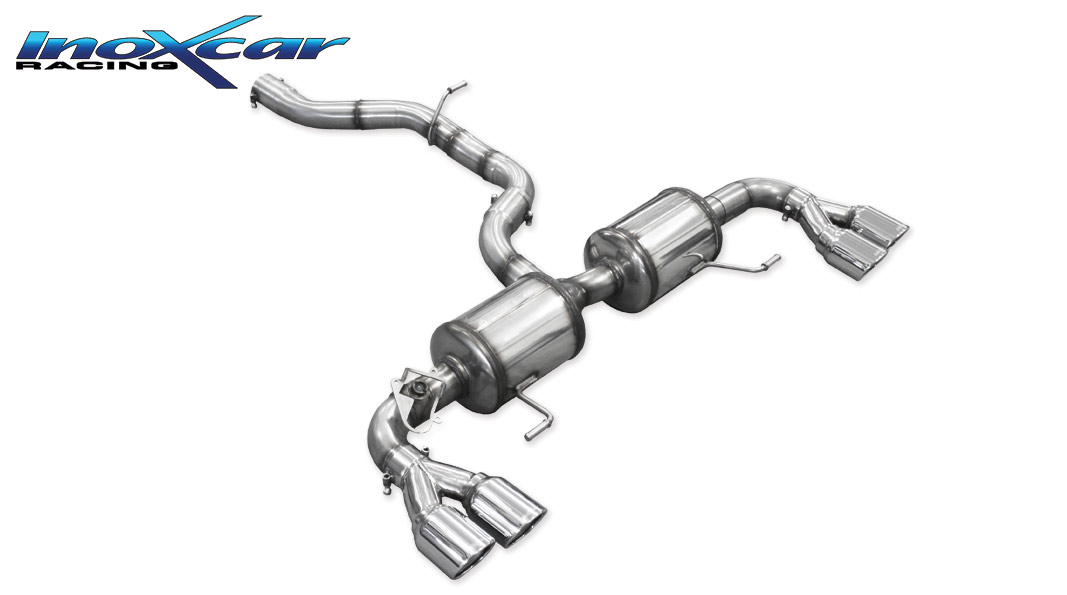 SCARICO FINALE SPORTIVO SILENZIATO RACE CON VALVOLA INOXCAR PER AUDI S1 8X