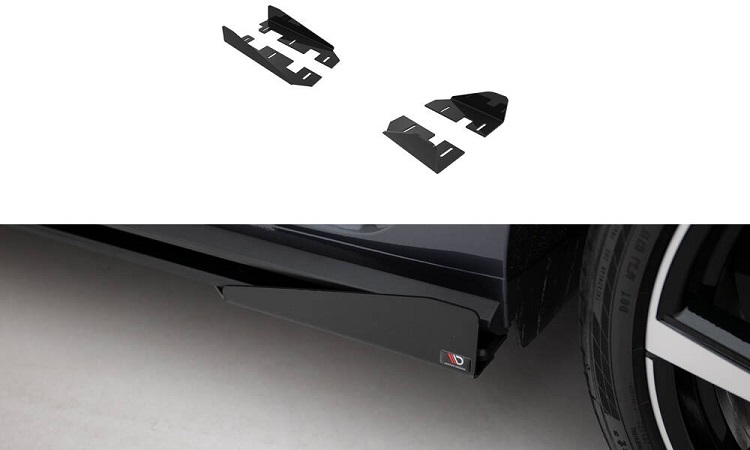 SET QUATTRO FLAPS PER SOTTOMINIGONNE STREET PRO MAXTON DESIGN PER VW POLO AW GTI RESTYLING 