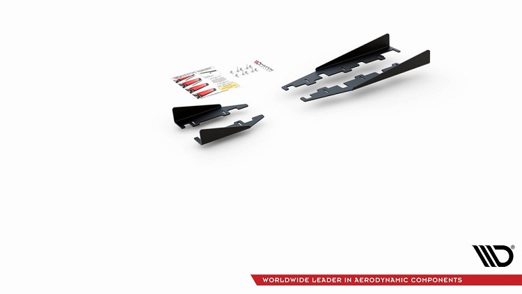 SET QUATTRO FLAPS PER SOTTOMINIGONNE STREET PRO MAXTON DESIGN PER TOYOTA YARIS GR MK4 PRE-RESTYLING