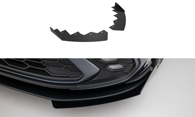 COPPIA FLAPS PER LAMA ANTERIORE STREET PRO MAXTON DESIGN PER VW POLO AW GTI RESTYLING 
