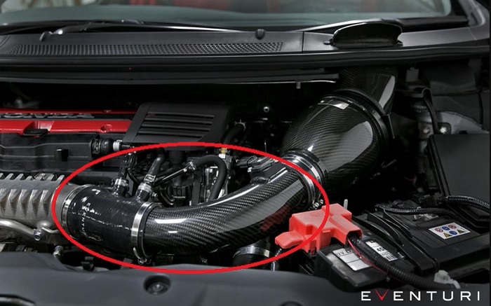 INTAKE EVENTURI IN CARBONIO PER HONDA CIVIC TYPE R FK2