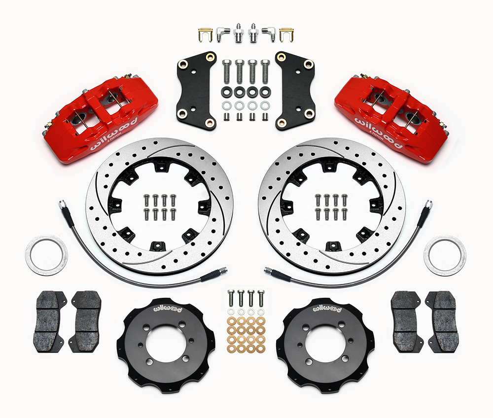 IMPIANTO FRENANTE MAGGIORATO ANTERIORE WILWOOD 6 POMPANTI PER 500 / 595 ABARTH