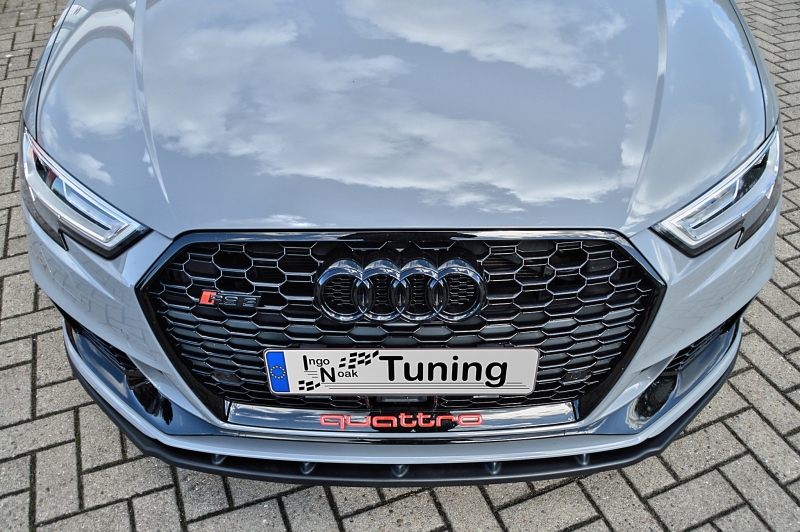 LAMA SOTTOPARAURTI ANTERIORE AUDI RS3 8V 5 PORTE RESTYLING NERO LUCIDO INGO NOAK TUNING