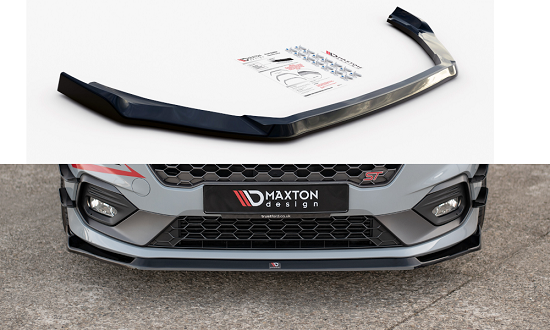 LAMA SOTTOPARAURTI ANTERIORE V.5 MAXTON DESIGN PER FORD FIESTA MK8 ST/ST-LINE CARBON LOOK