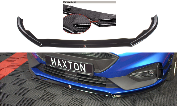 LAMA SOTTOPARAURTI ANTERIORE V.3 MAXTON DESIGN PER FORD FOCUS ST / ST-LINE MK4 CARBON LOOK