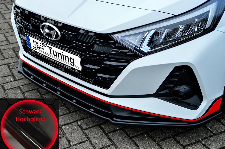 LAMA SOTTOPARAURTI ANTERIORE PER HYUNDAI I20 N NERO LUCIDO INGO NOAK TUNING