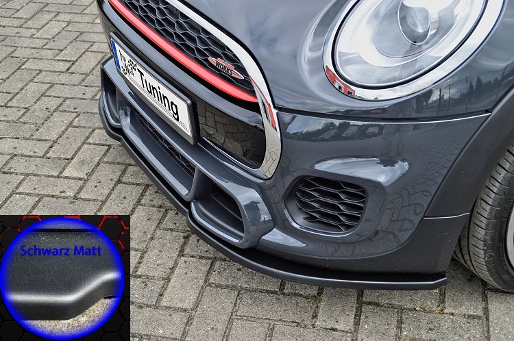 LAMA SOTTOPARAURTI ANTERIORE PER MINI COOPER JCW (F55 / F56) NERO OPACO INGO NOAK TUNING