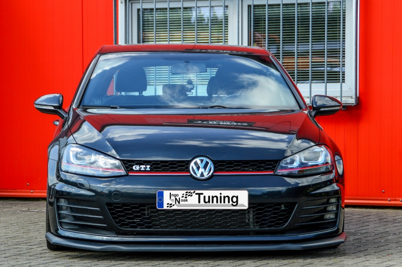 LAMA SOTTOPARAURTI ANTERIORE V2 BIG VERSION PER VW GOLF 7 GTI / GTD CARBON LOOK INGO NOAK TUNING