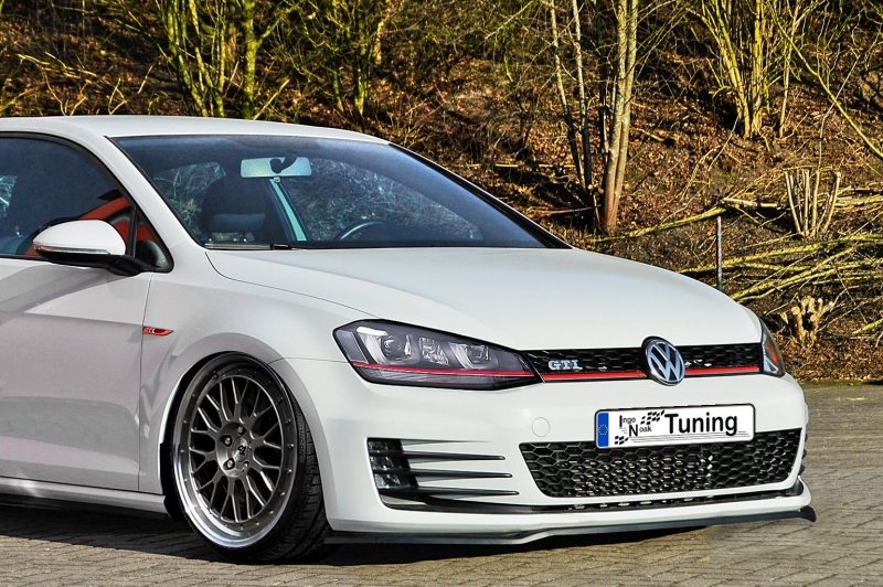 LAMA SOTTOPARAURTI ANTERIORE V2 PER VW GOLF 7 GTI / GTD CARBON LOOK INGO NOAK TUNING