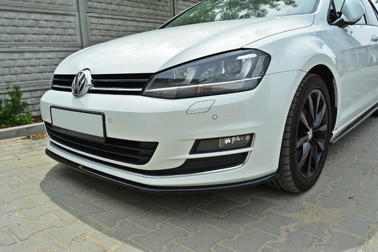SPLITTER ANTERIORE MAXTON DESIGN PER VW GOLF MK7 STANDARD NERO LUCIDO